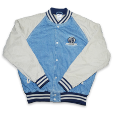 Vintage Looney Tunes Denim Varsity Jacket Large