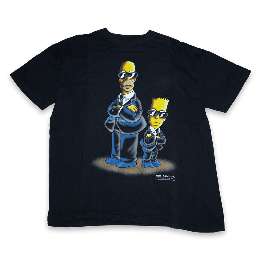 Vintage 1997 Simpsons Men In Black T-Shirt Large / XLarge - Double Double Vintage