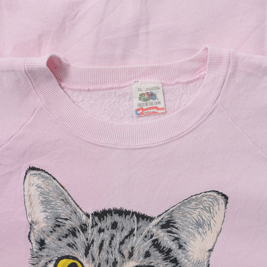 Vintage Cat Sweater Large / XLarge
