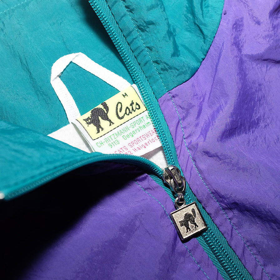 Vintage Cats Track Jacket Medium - Double Double Vintage