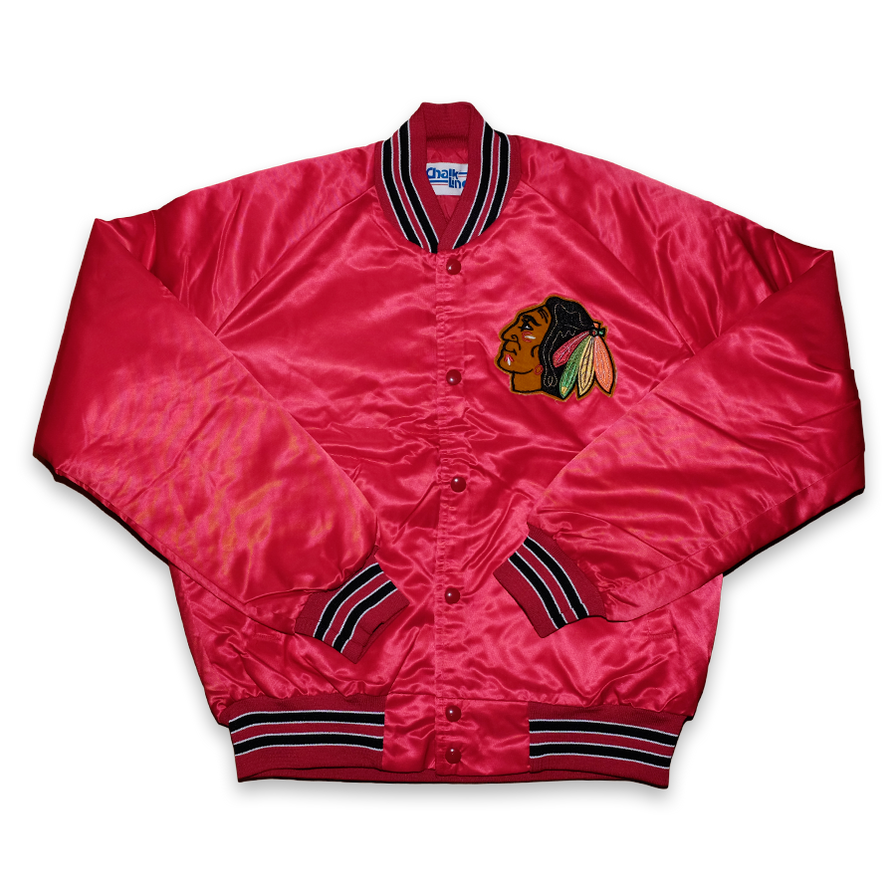 Chalk Line Chicago Black Hawks Jacket Medium - Double Double Vintage