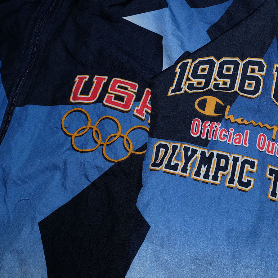 Vintage Champion USA Atlanta 1996 Trackjacket XLarge - Double Double Vintage