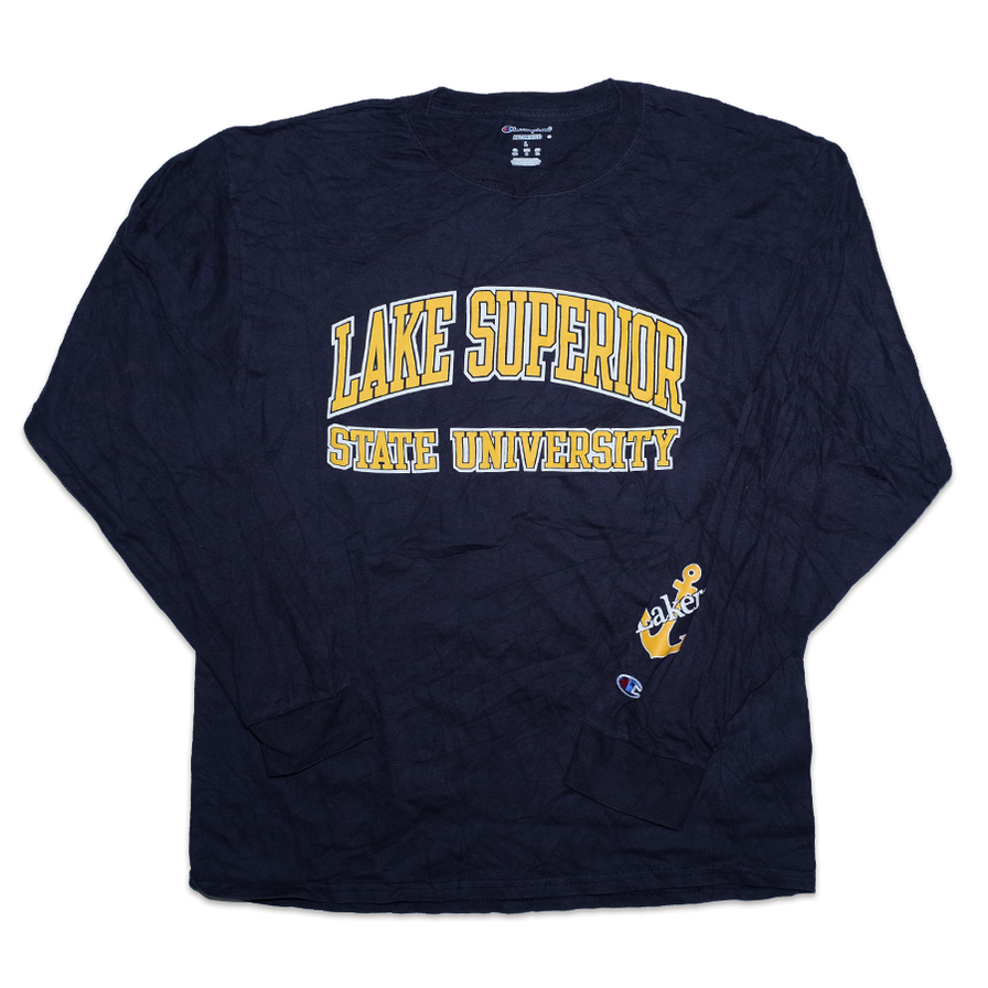 Vintage Champion Lake Superior Longsleeve Large - Double Double Vintage