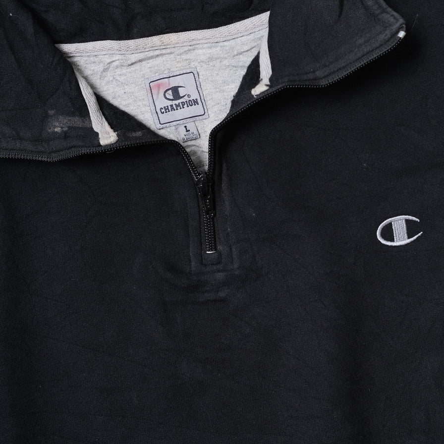 Vintage Champion Q-Zip Sweater Large