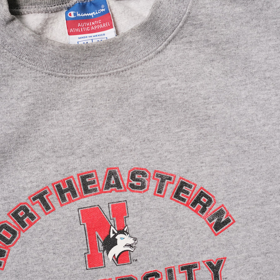 Vintage Champion Northeastern Huskies Sweater Medium