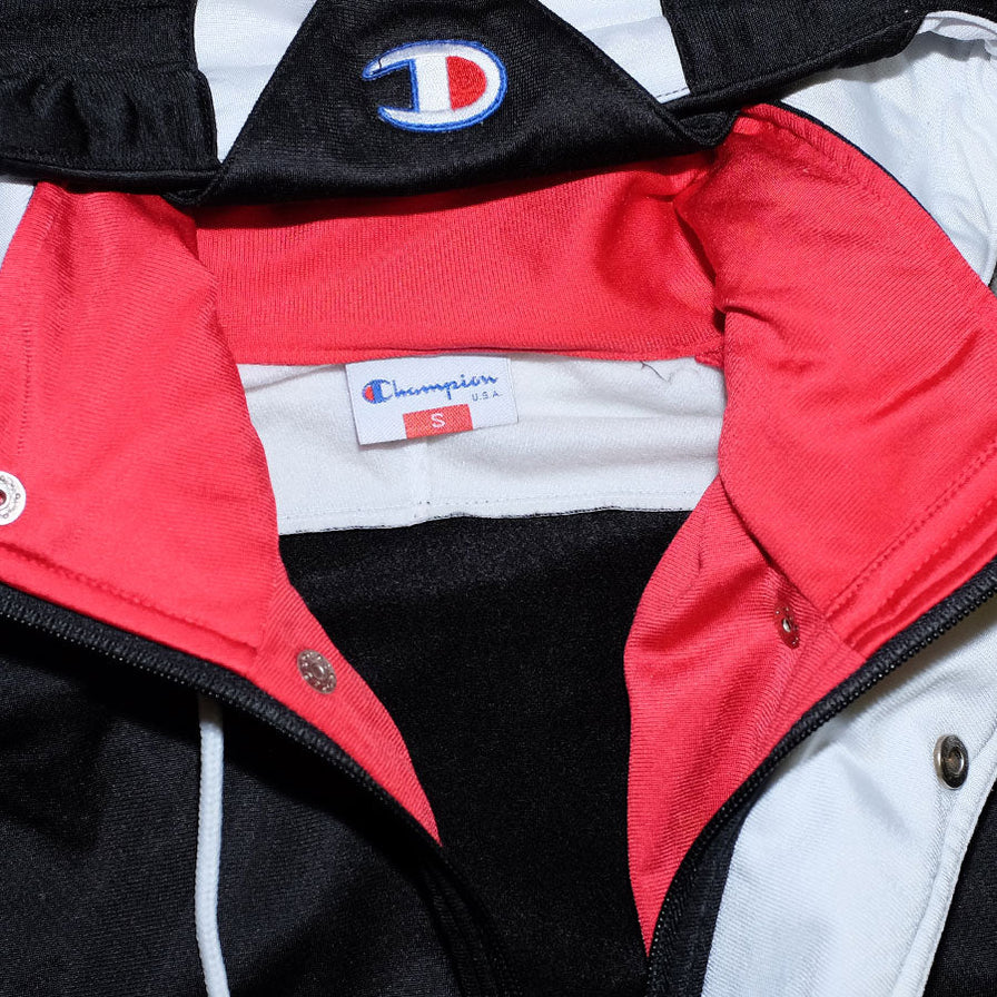 Vintage Champion Hooded Track Jacket Medium