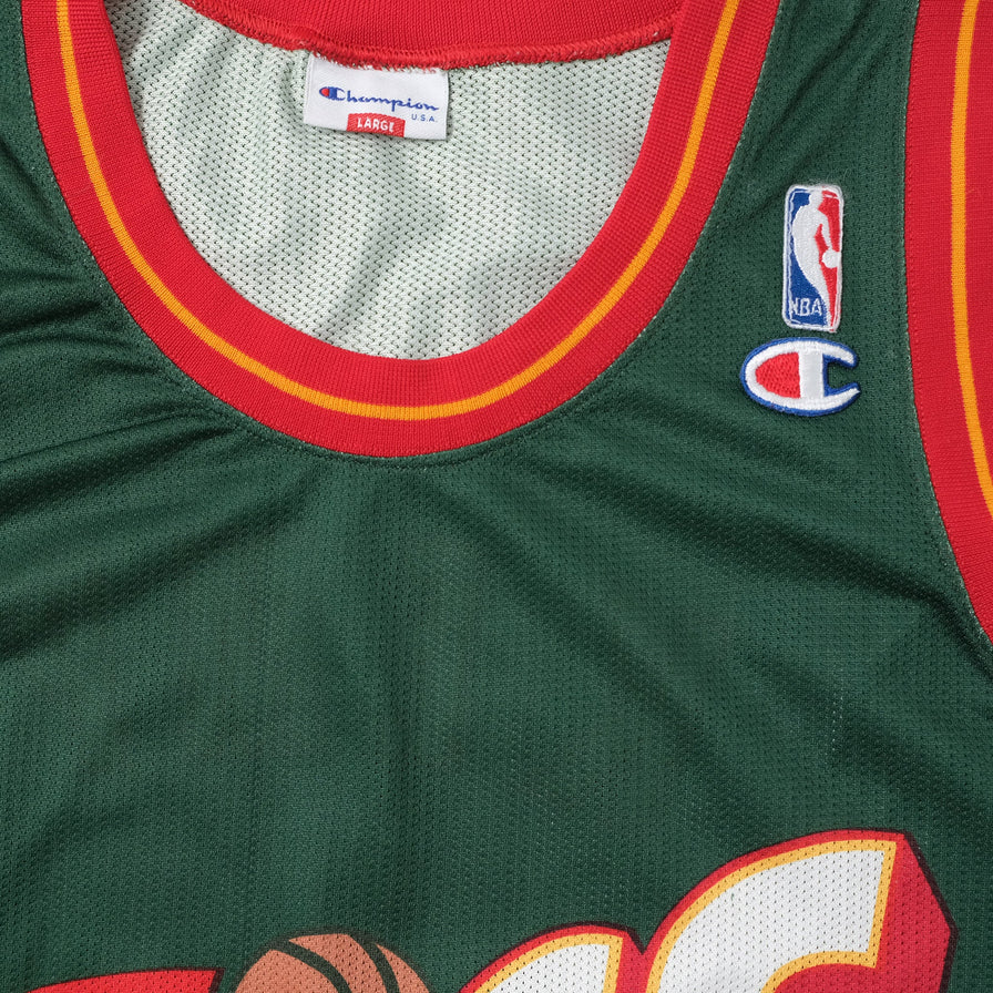 Vintage Champion Seattle Super Sonics Kemp Jersey Large