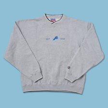Vintage Champion Detroit Lions V-Neck Sweater Large