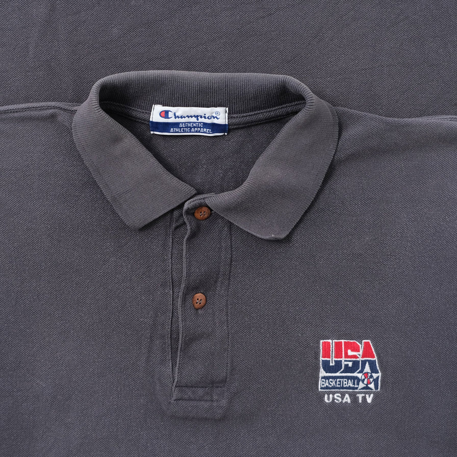 Vintage Champion USA Basketball Polo XXL