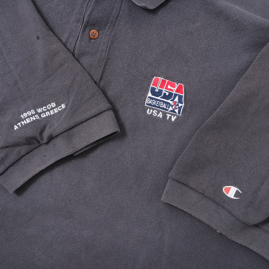 Vintage Champion USA Basketball Polo XXL