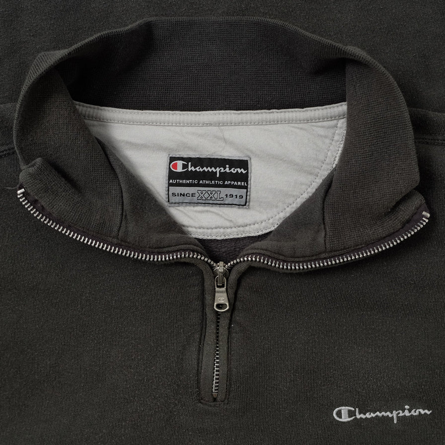 Vintage Champion Q-Zip Sweater XLarge