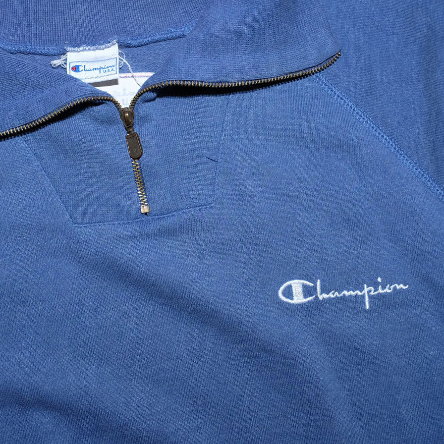 Vintage Champion Q-Zip Sweater XLarge / XXL - Double Double Vintage