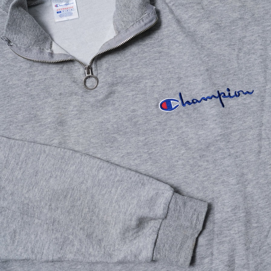 Vintage Champion Q-Zip Sweater Medium