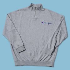 Vintage Champion Q-Zip Sweater Medium