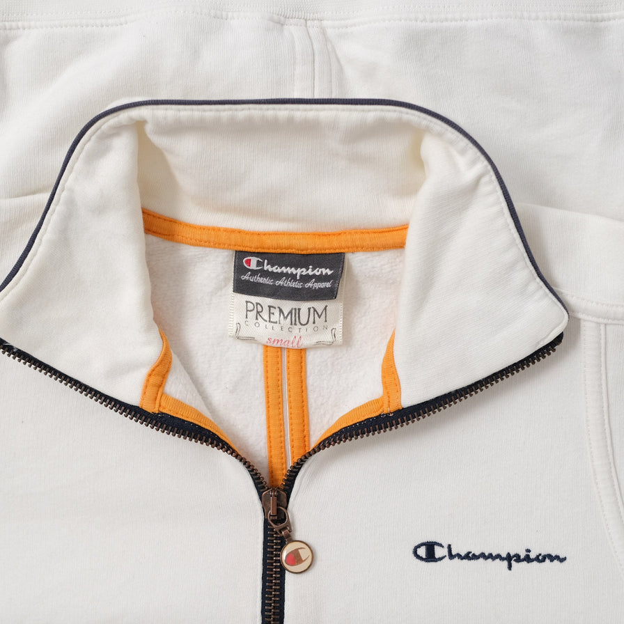 Vintage Champion Women's Q-Zip Sweater Small