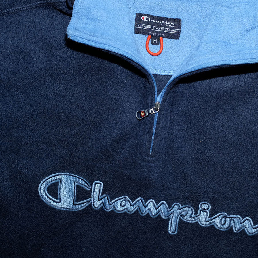 Vintage Champion Q-Zip Fleece Medium - Double Double Vintage