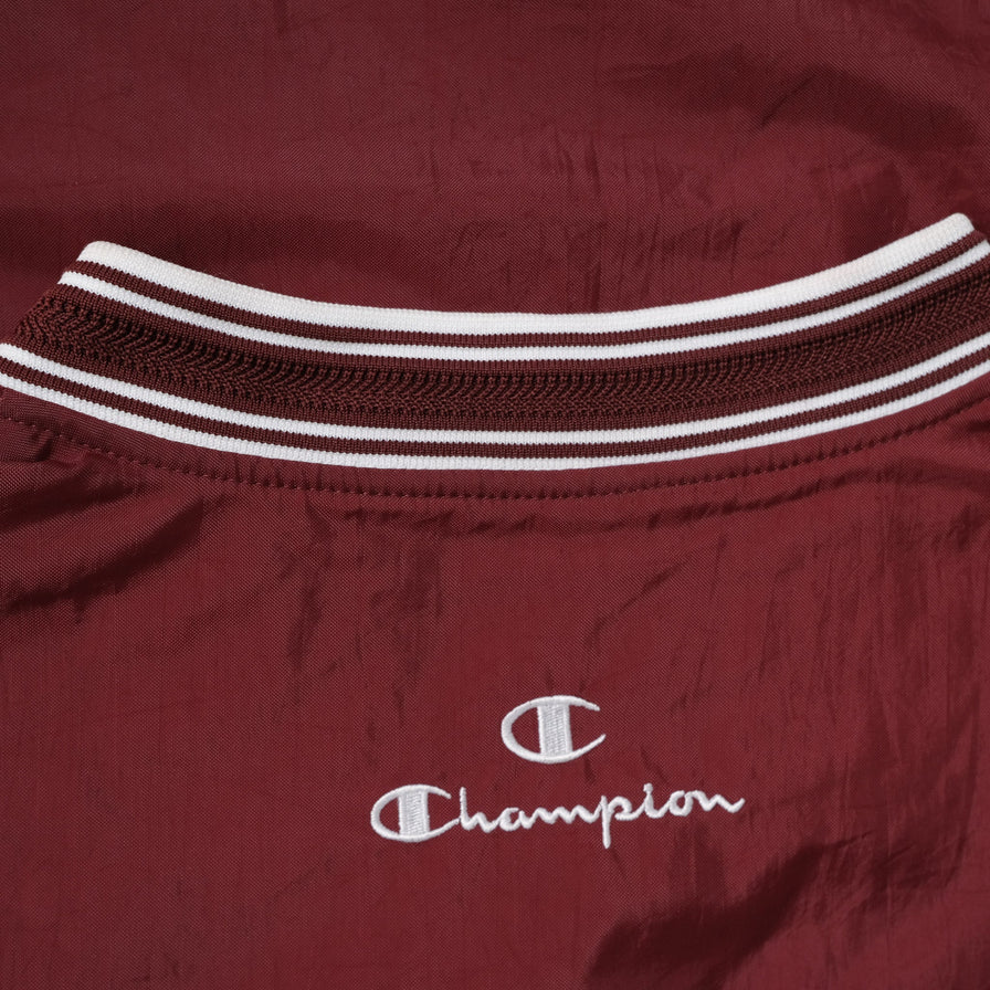 Vintage Champion V-Neck Windbreaker Small