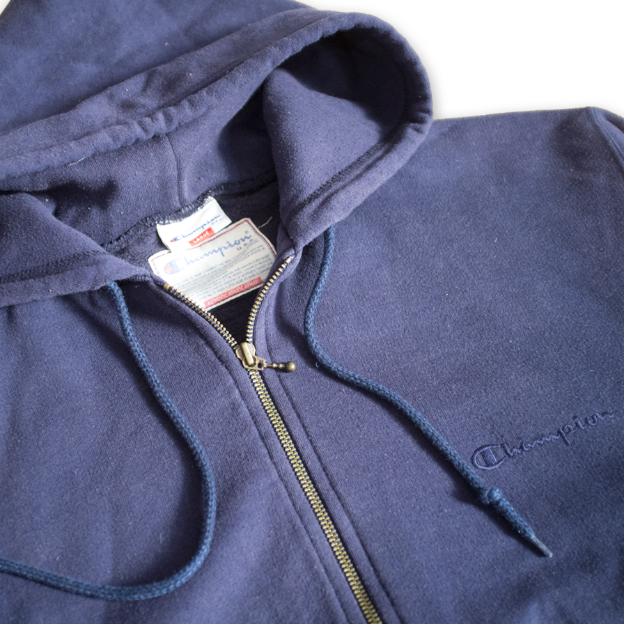 Champion Zip Hoody Women's Large - Double Double Vintage