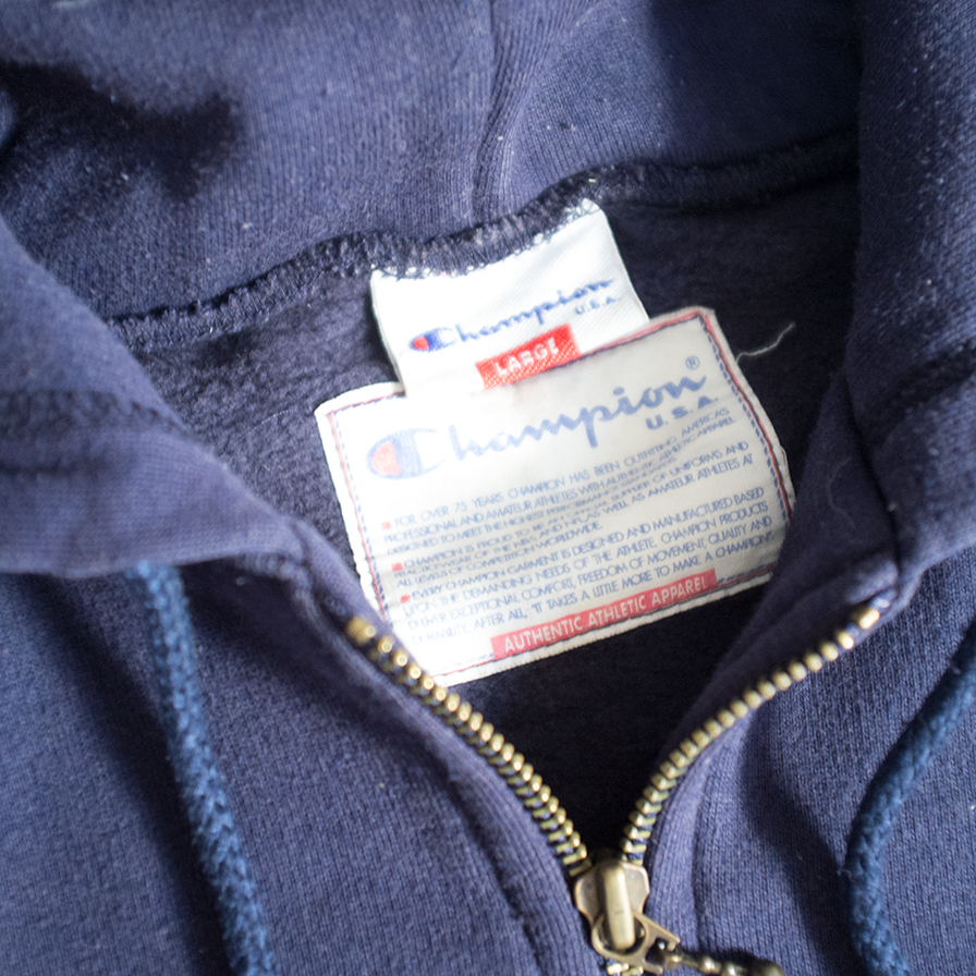 Champion Zip Hoody Women's Large - Double Double Vintage