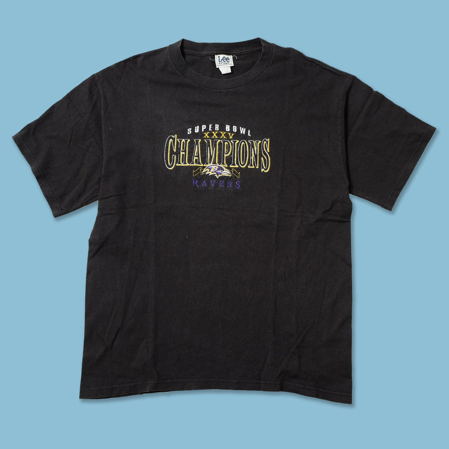 Vintage 2001 Baltimore Ravens Super Bowl T-Shirt Large / XLarge