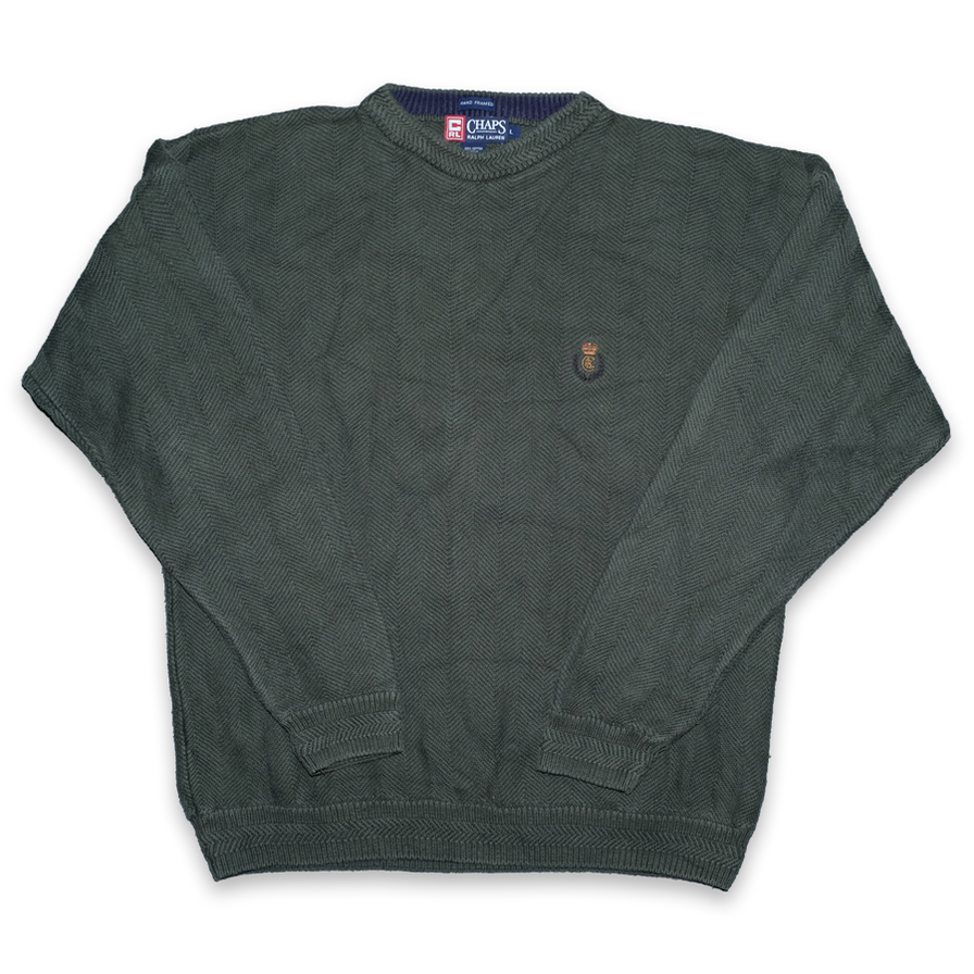 Vintage Chaps By Ralph Lauren Crest Sweater Large / XLarge