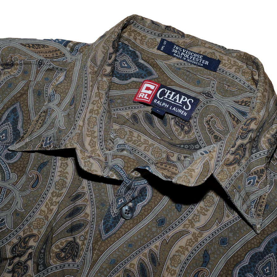 Vintage Chaps Ralph Lauren Pattern Shirt Large - Double Double Vintage