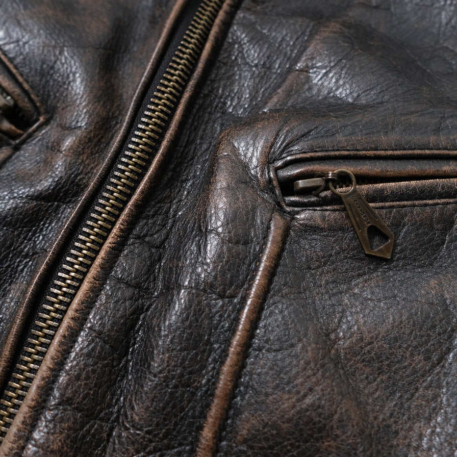 Vintage Chevignon Leather Jacket Large