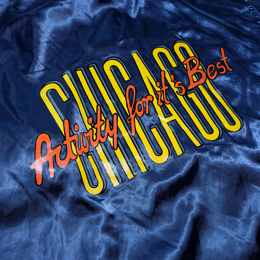 Vintage Chicago Satin Coach Jacket XLarge - Double Double Vintage