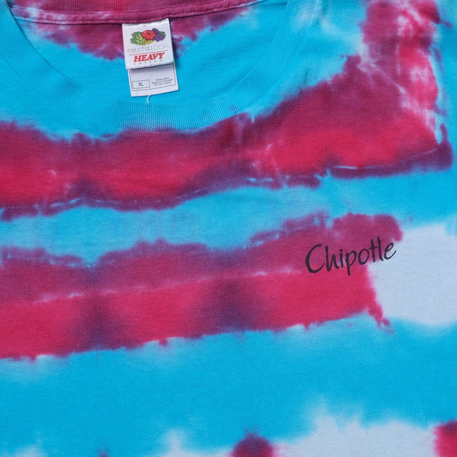 Vintage Chipotle Tie Dye T-Shirt XLarge