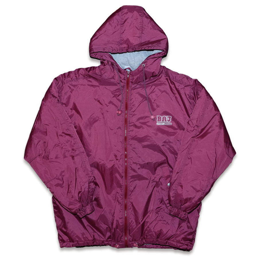 Vintage Hooded Coach Jacket XLarge - Double Double Vintage