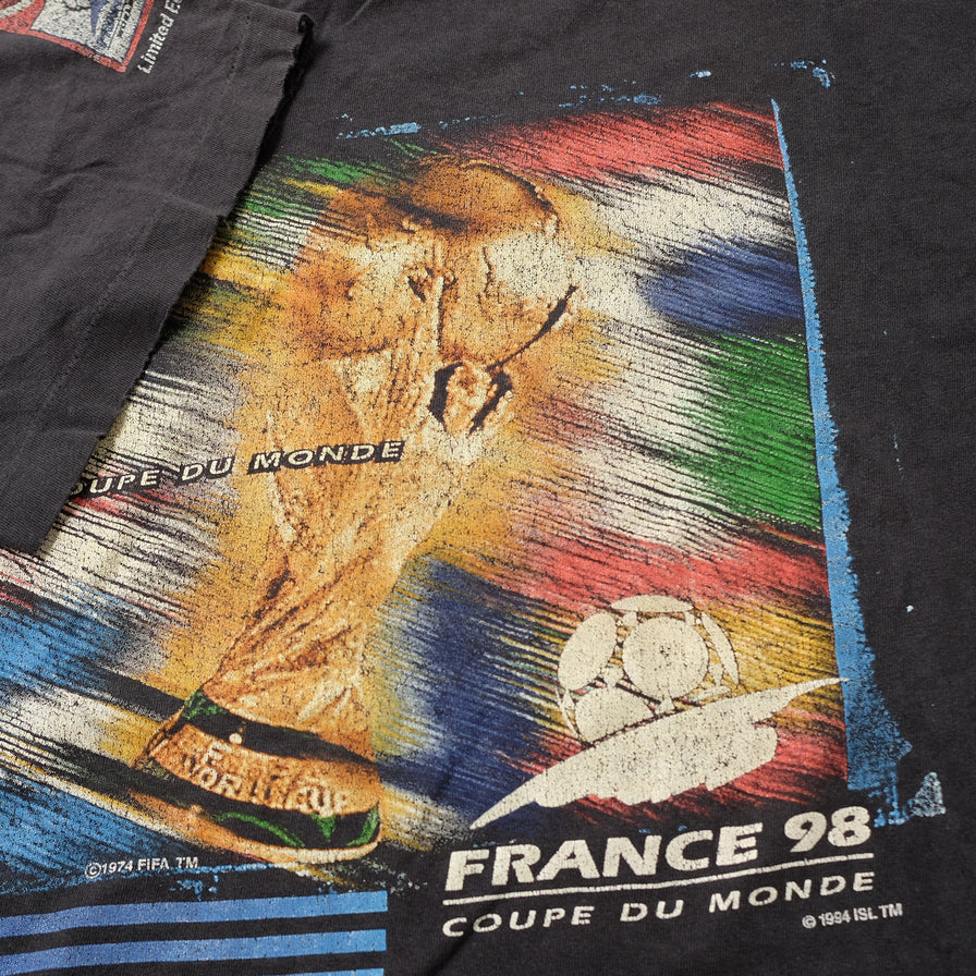 Vintage 1998 adidas World Cup France T-Shirt Large