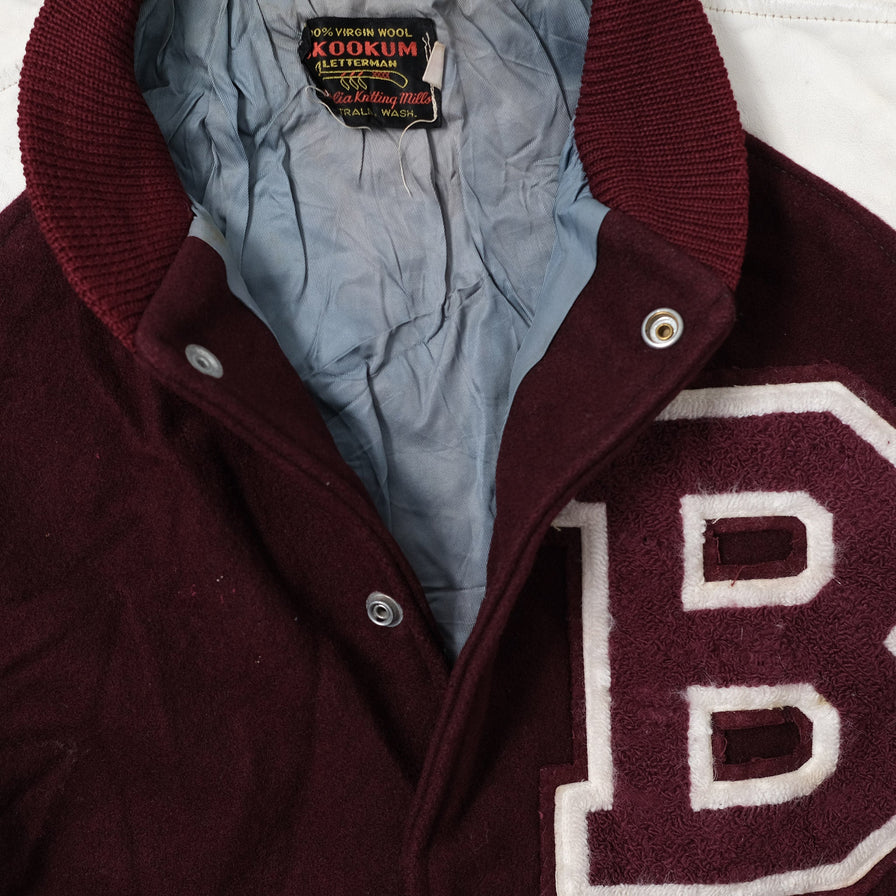 Vintage College Wool Jacket Large