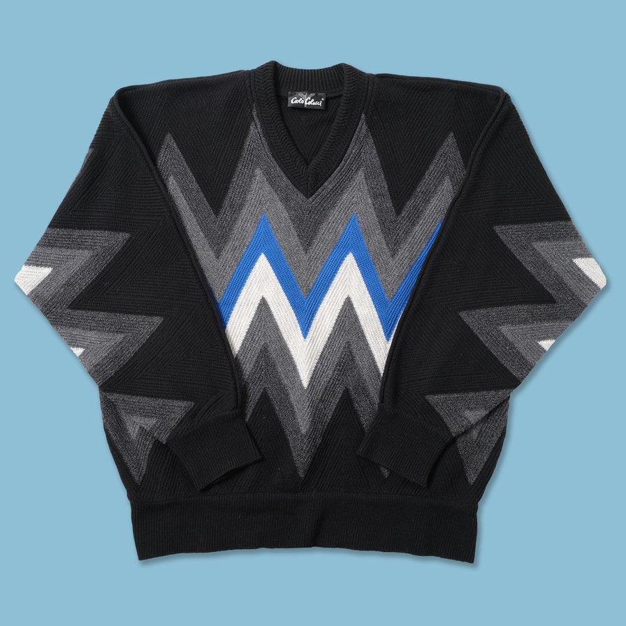 Vintage Carlo Colucci V-Neck Sweater XLarge