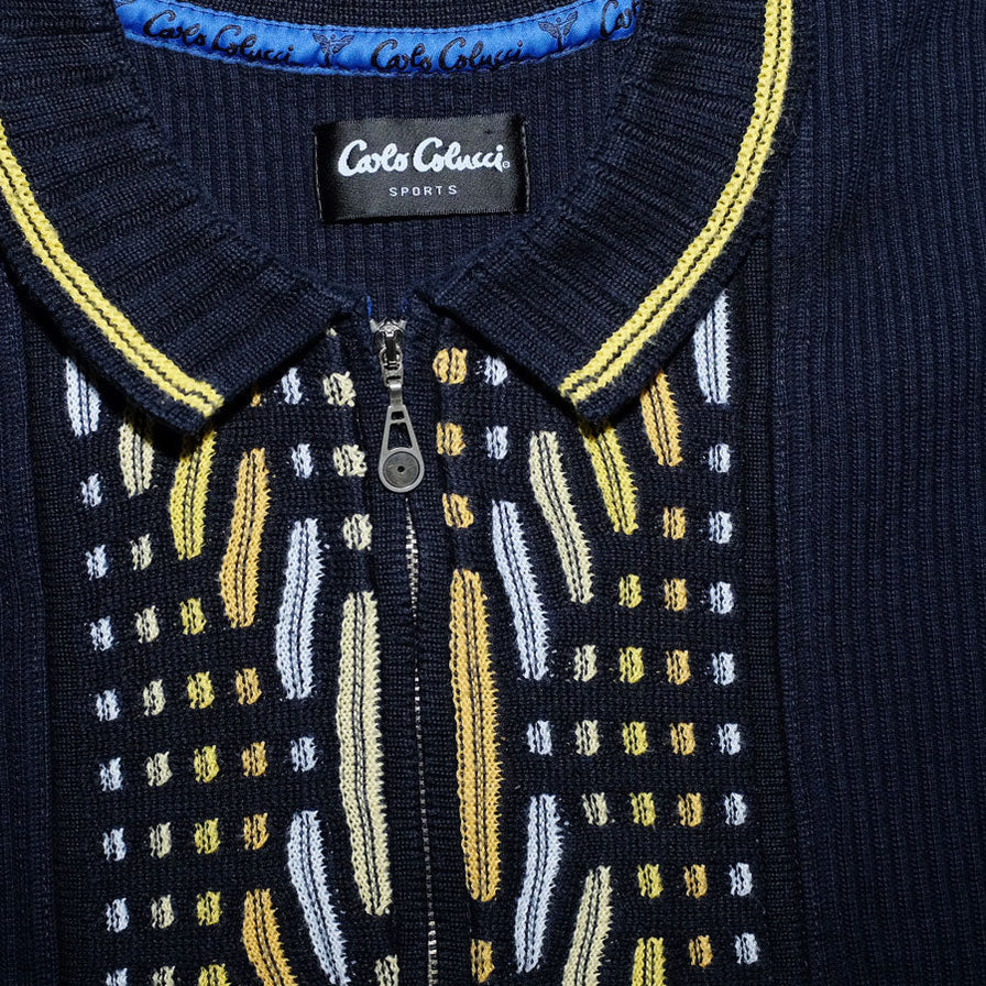 Vintage Carlo Colucci Sports Q-Zip Sweater XLarge - Double Double Vintage