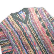 Vintage V-Neck Sweater Large - Double Double Vintage
