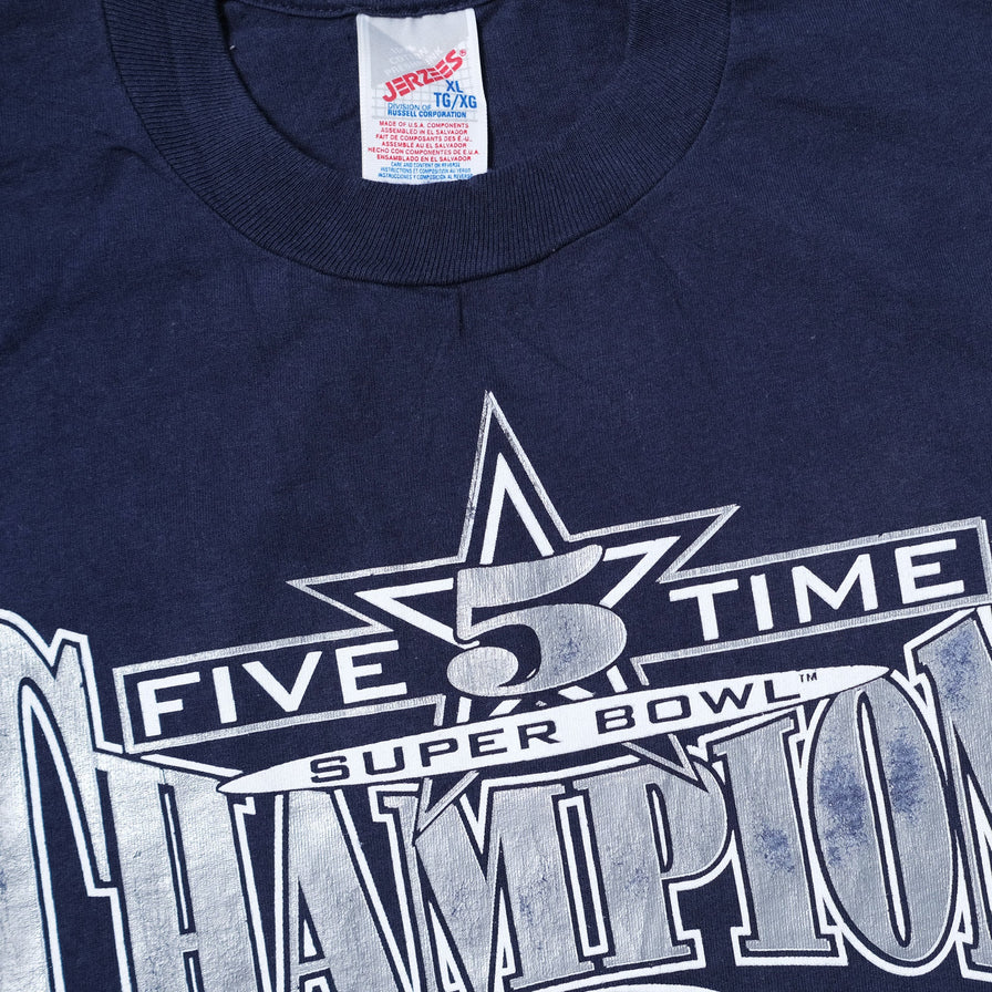 Vintage 1995 Dallas Cowboys Super Bowl T-Shirt XLarge