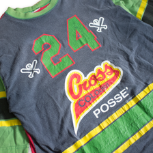 Cross Colours 3/4 Sleeve T-Shirt Large - Double Double Vintage