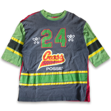 Cross Colours 3/4 Sleeve T-Shirt Large - Double Double Vintage
