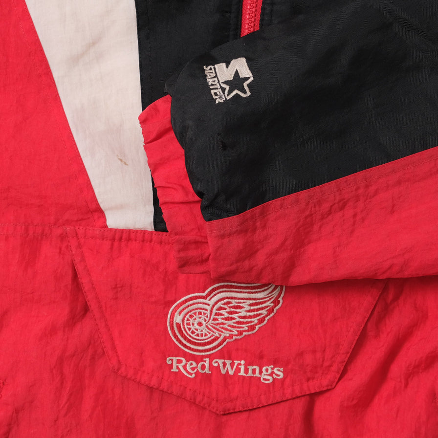 Vintage Starter Detroit Red Wings Anorak Large 
