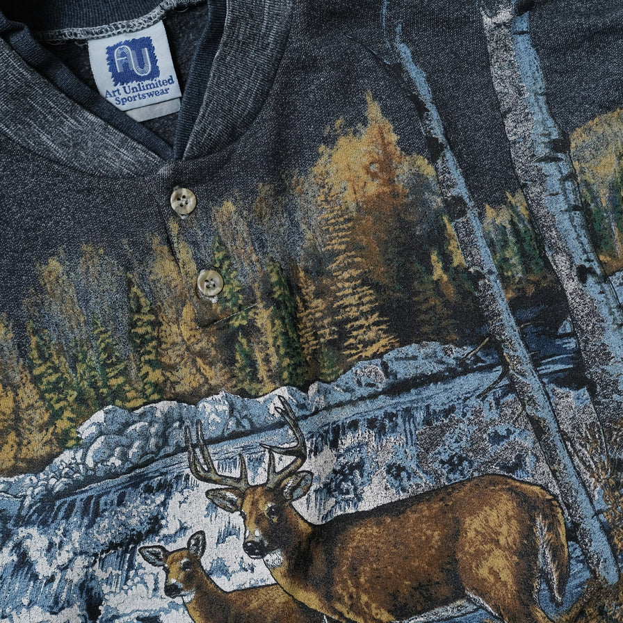 Vintage Deer Sweater Medium