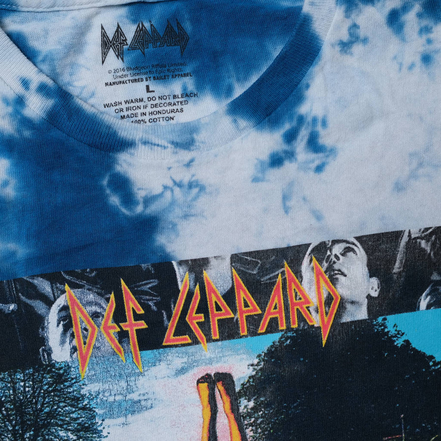 Def Leppard Tie Dye T-Shirt Large