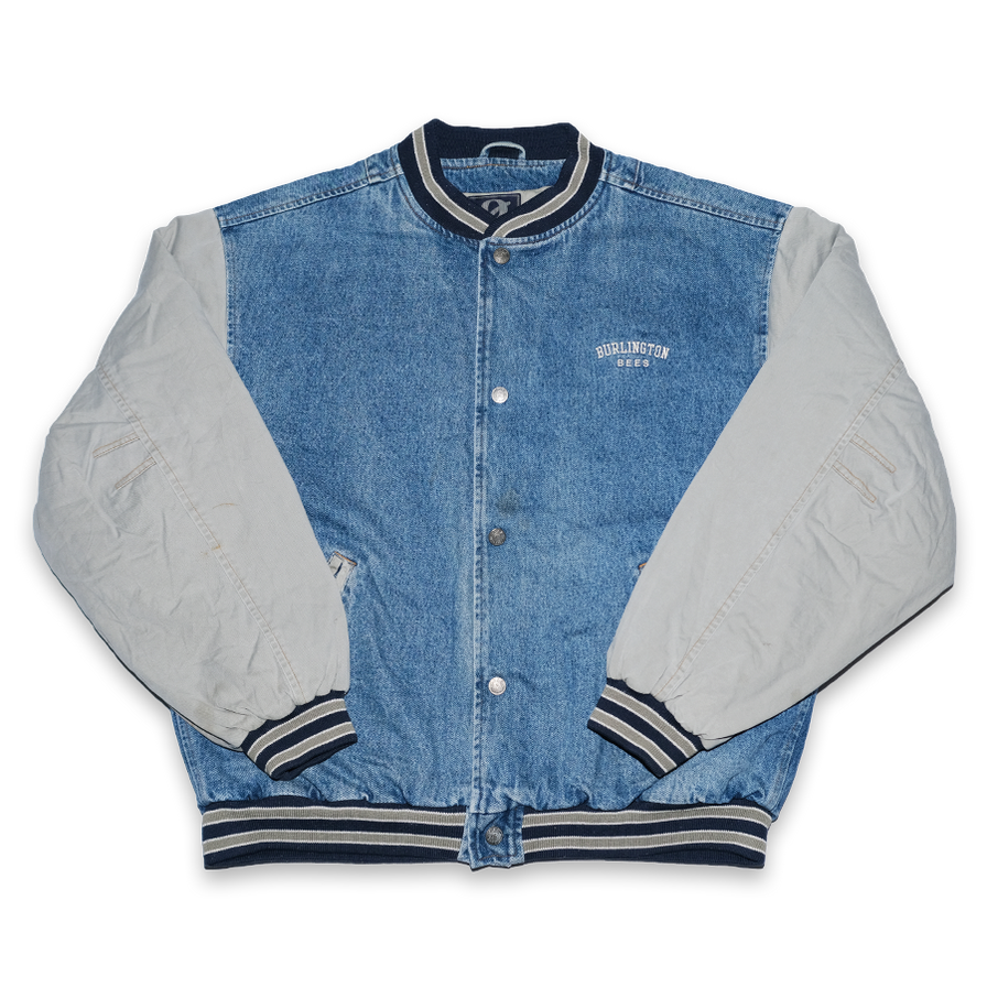 Vintage Denim College Jacket XLarge