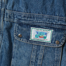 Vintage Fur Denim Jacket XLarge
