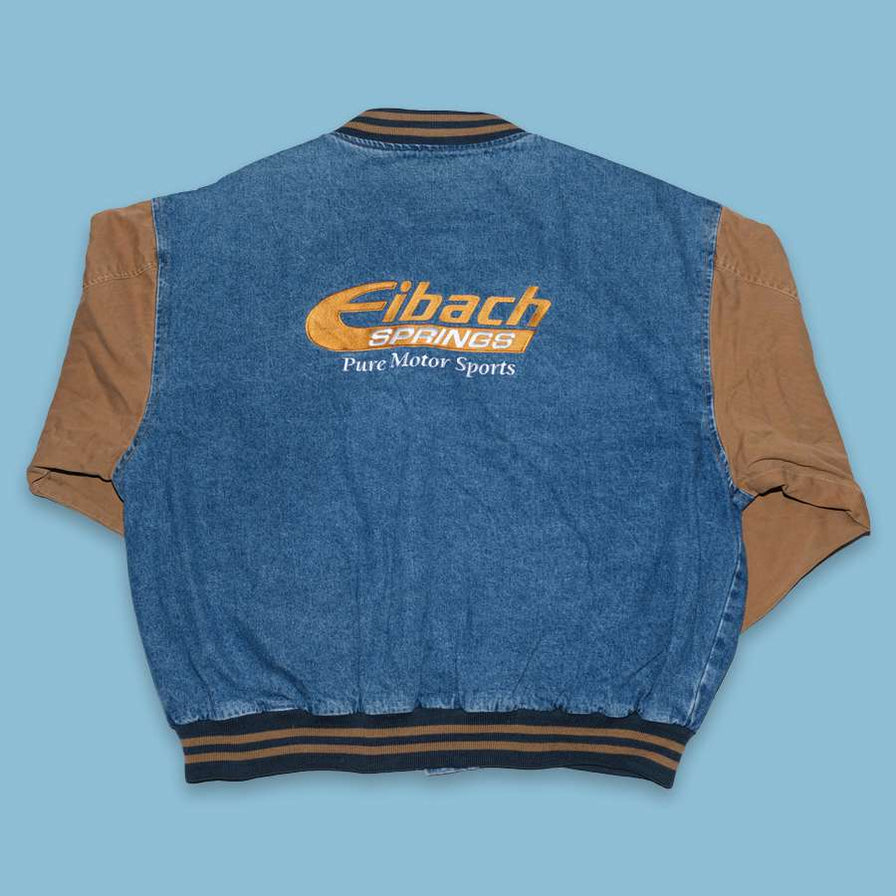 Vintage Denim College Jacket XLarge