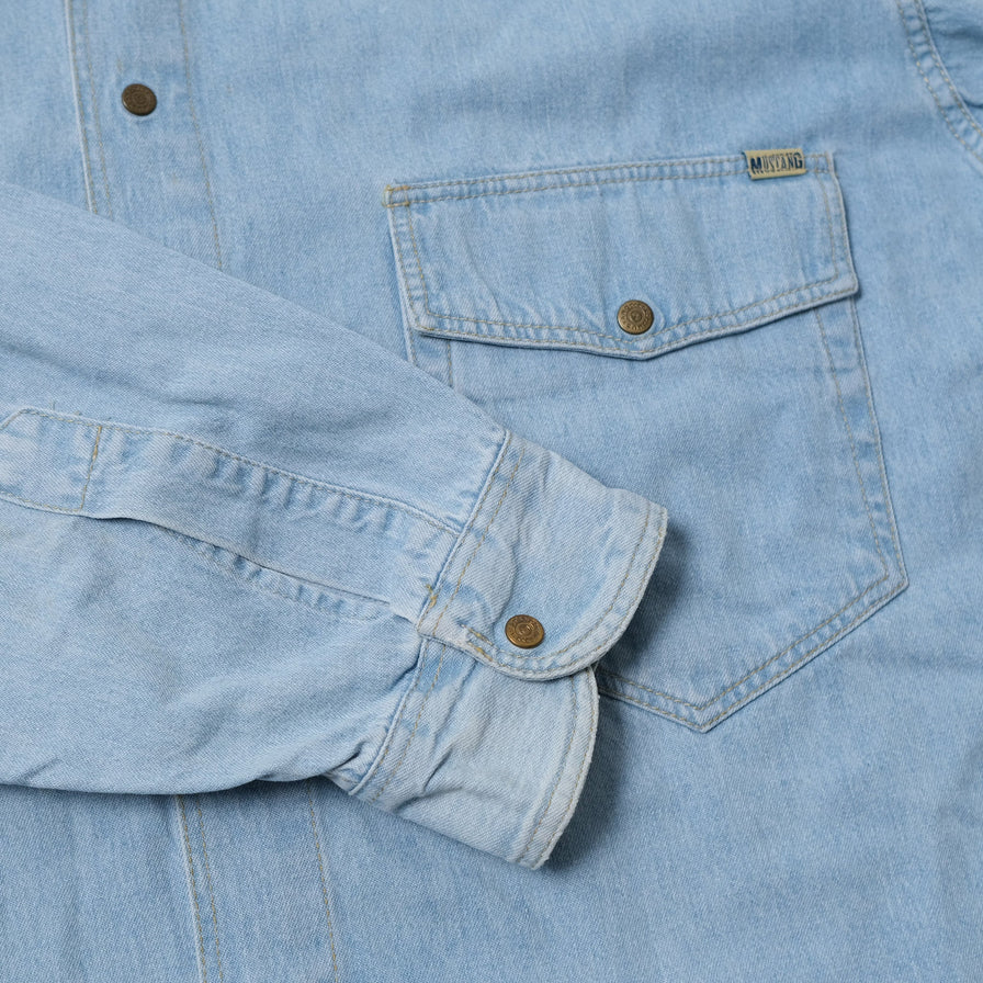 Vintage Mustang Denim Shirt Medium / Large