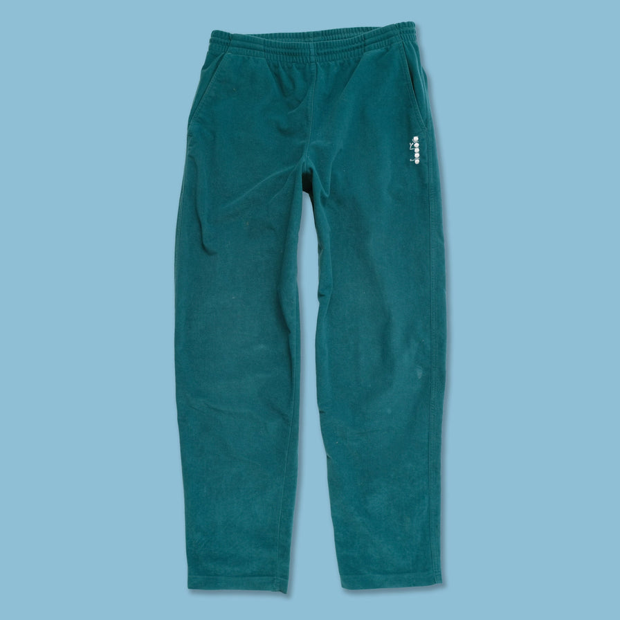 Vintage Diadora Velour Track Pants Large