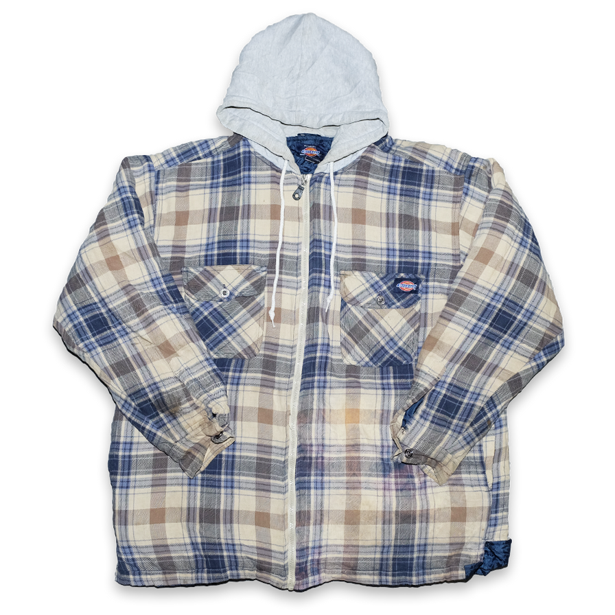 Vintage Dickies Hooded Flannell Jacket Large