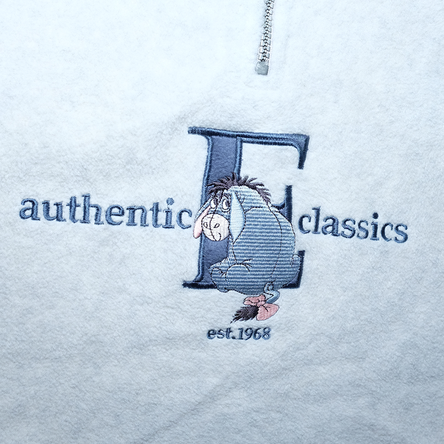 Vintage Disney Eeyore Half Zip Fleece Medium / Large - Double Double Vintage