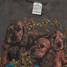 Vintage Dog Sweater Medium