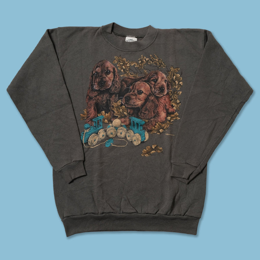 Vintage Dog Sweater Medium